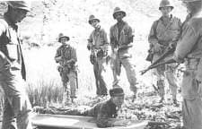 American GI's with M1 Garands in Korea