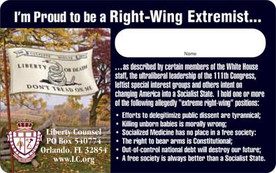 Right-Wing Extremist ID Card Back