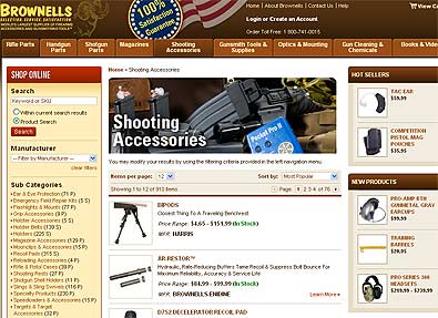 Brownells Expands Firearms Product Listings