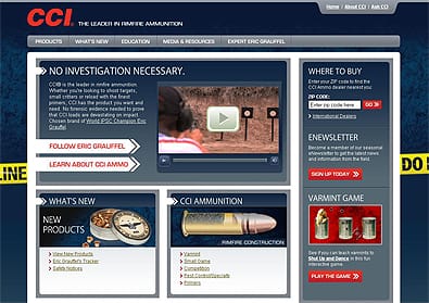 CCI Ammunition Launches New Website