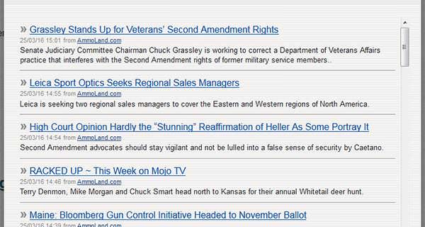 AmmoLand Gun News Widget