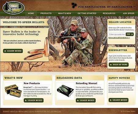 Speer-Bullets-screenshot Speer Bullets Unveils Redesigned Website