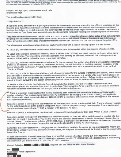 california-opencarry-discussions Unofficial California Law Enforcement Open Carry Discussions