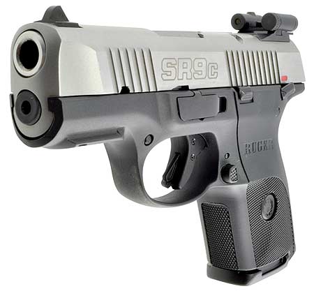 Ruger SR9C Pistol with Laserlyte Rear Sight Laser