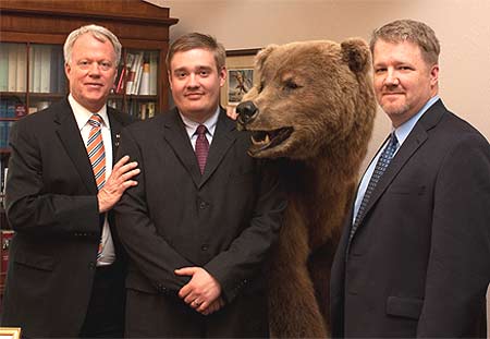 (Left - Right) Congressman Paul Broun, Luke O'Dell, Dudley Brown