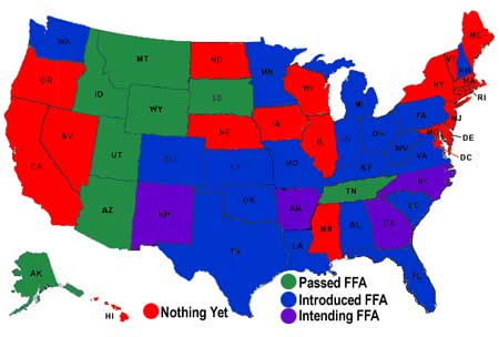 Firearms Freedom Act State's Status as of 5/28/2010