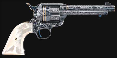 TurnBull Firearms Colt SAA Custom Engraved 45 Revolver