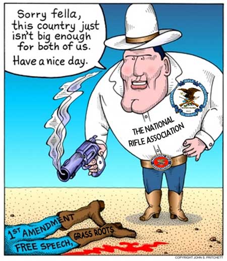 nra-cartoon NRA Sells Out Grassroots To Congressional Anti-Gunners