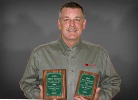 Team Hornady members, Joe Thielen and Randy Stephens took top honors at the 2010 Missouri State 1000 yard bench rest championships in Yukon, MO.