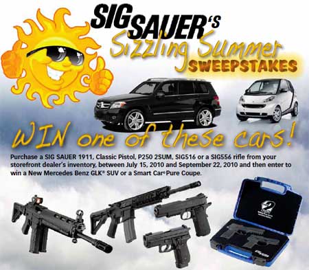 SIG SAUER Sizzling Summer Sweepstakes