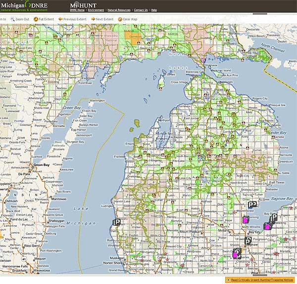 Michigan Public Land Map Michigan Hunter's Rights Preserved In Huron-Manistee Forest Lawsuit Ruling