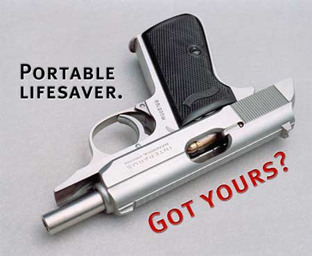 portable lifesaver handgun