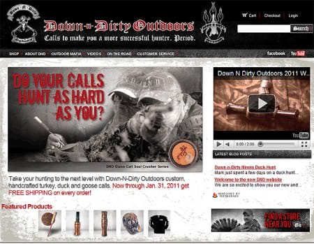 Down-N-Dirty Game Calls Website