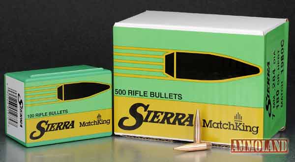 Sierra Bullet Smiths 7mm 180 Grain HPBT MatchKing Bullet