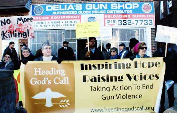 Delias Gun Shop Protesters