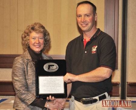 IDPA Executive Director, Joyce Wilson and Wilson Combat Sponsored Shooter Glenn Shelby