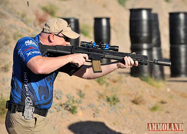 FNH USA Team Captain Tommy Thacker fires his FN SCAR 16S