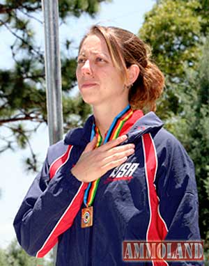 Jamie Beyerle with her gold medal