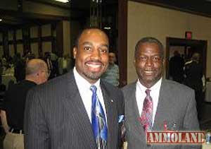 Rick Ector (r) with Kenn Blanchard (l) of Black Man With A Gun Fame