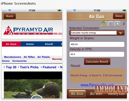 Pyramyd Air Iphone & Droid Apps