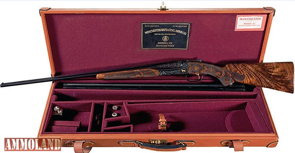 Winchester Model 21 Double Barrel Shotgun with Case