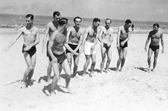 German Troops Practicing Groovy Hip Aiming Methods