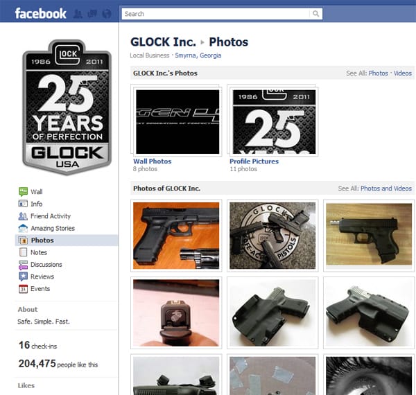 Glock Facebook Page