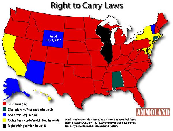 Right To Carry State Map