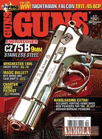 September 2011 GUNS Magazine Cover