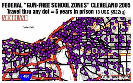 Federal Gun Free School Zones Cleveland 2005