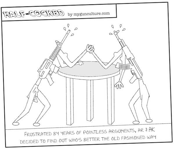 AR-15 vs. AK-47 - Half-Cocked