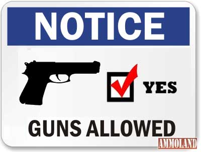 Guns Allowed Sign