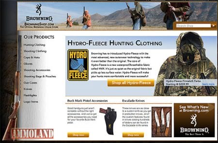 Browning Firearms E-Commerce Store