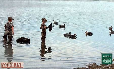 Youth Duck Hunting Texas