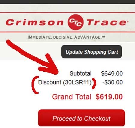 Crimson Trace Tips Off AmmoLand Readers On Free Ammo & Discount Code