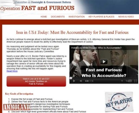 Issa Starts 'Fast And Furious' Website