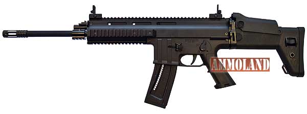 ISSC MK22 Rifle in Black Fixed Stock Sights Up