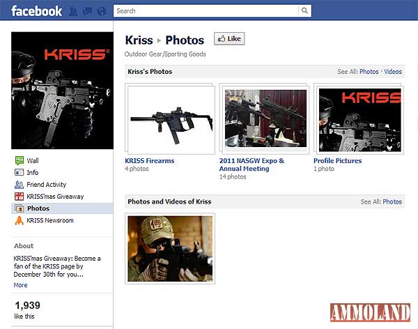 KRISS Arms Facebook Page