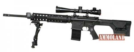 Armalite AR10A SuperSASS with pmag and scope