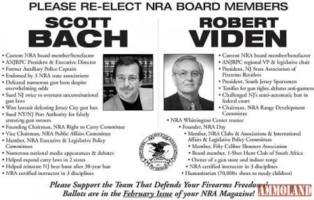 Please Re-Elect Scott Bach & Bob Viden To The NRA Board Of Directors