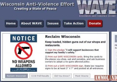 Ultra-Radical Wisconsin-Based Anti-Gun Group