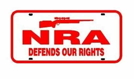 NRA License Plate