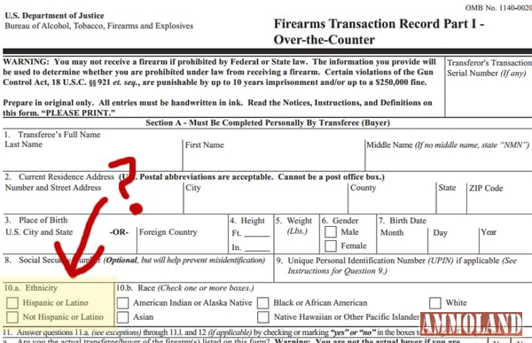 ATF New Racist Form 4473