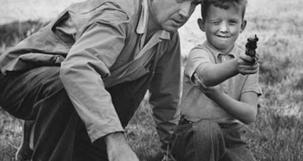 Edward R. Murrow Shooting a Gun