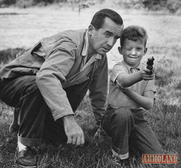 Edward R. Murrow Shooting a Gun