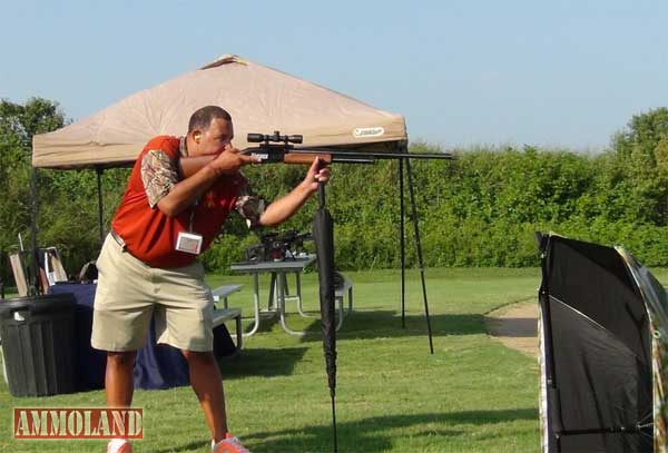 John Annoni tees off with a 12 gauge on the SLIP system trekking pole