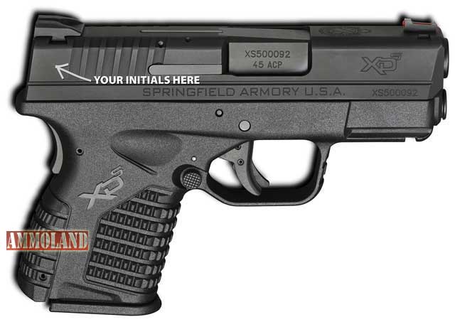 Springfield Armory XD-S with Customized Initials