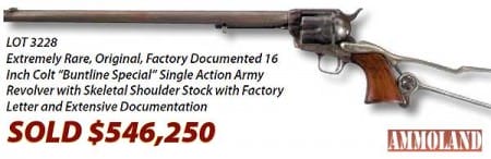 Colt 16 inch “Buntline Special” Single Action Army Revolver