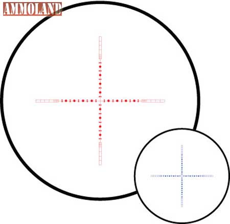 Hawk Optics ½ Mil Dot 10x Reticle