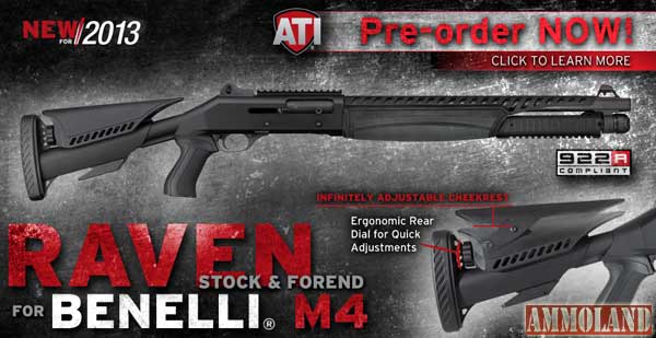 ATI Raven Stock for the Benelli M4 Shotgun